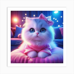 Cute Cat Art Print