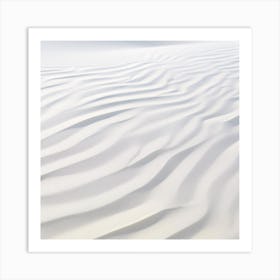 White Sand Dunes 1 Art Print