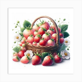 A basket of Gooseberry 3 Art Print