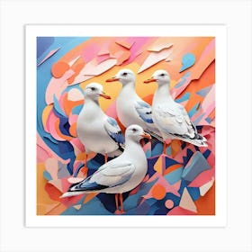 Seagulls 6 Art Print