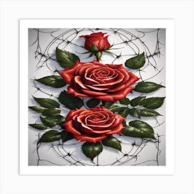 Red Roses Art Print