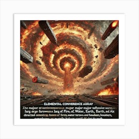 Elemental Convergence Array Offensive Weapon Art Print