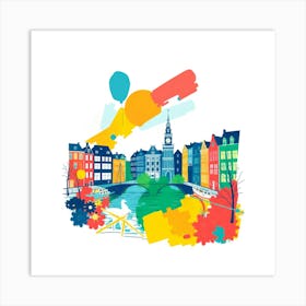 Amsterdam Cityscape Art Print