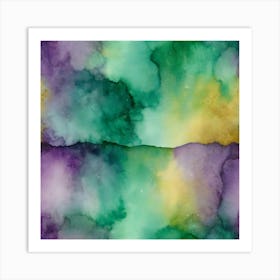 Abstract Watercolor Painting 11 Art Print