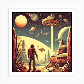 Space Aliens Art Print