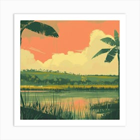 Landscape Painting 7 Art Print