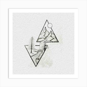 Triangles Art Print