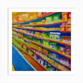 Groceries In A Supermarket Adeline Yeo Art Print