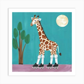 Rollerskating Giraffe Nursery Art Illustration Pai Ft3om93nszc0a0yacrdcrq Ytvhm5zwr6imw4l3 0 Qw Art Print