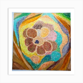 Abstract Flower Painting Art Print