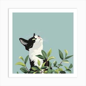 Cat In A Tree 1 Art Print