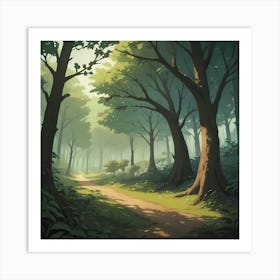 Path In The Woods Art Print