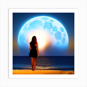 Full Moon In The Sky Art Print