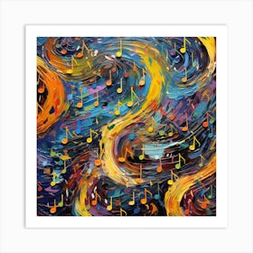 Music Notes 11 Art Print