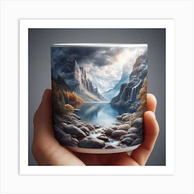 Mountain Lake Mug 1 Art Print