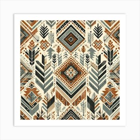 Aztec Pattern 2 Art Print