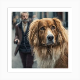 Portrait Of A Dog 1 Art Print