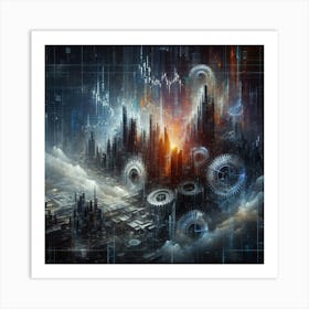 Futuristic City 2 Art Print