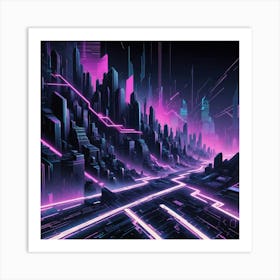 Futuristic City Art Print