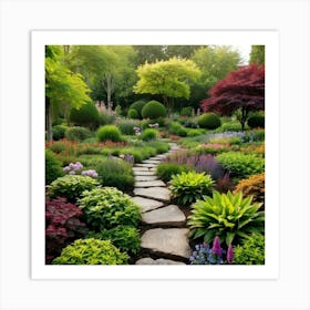 Garden Path 3 Art Print