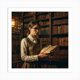 The Young Librarian 25 Art Print