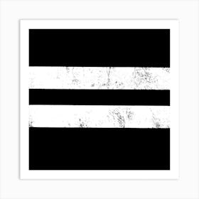 Black And White Stripes Art Print