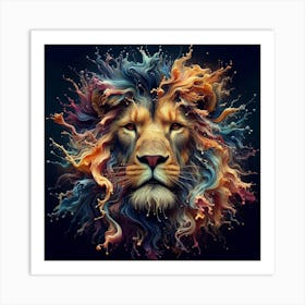 Lion Head 5 Art Print