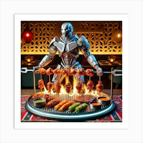 A Futuristic Dish Called Mech Spit Braai, Served Art Print