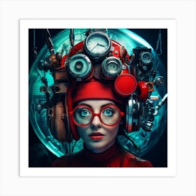 Steampunk Girl 8 Art Print