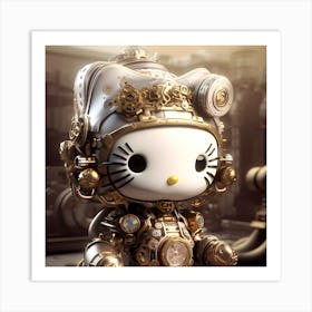 Hello Kitty Steampunk Collection By Csaba Fikker 52 Art Print