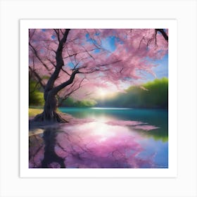 Cherry Blossom Tree Art Print