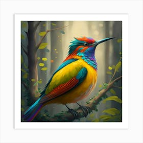 Colorful Bird 13 Art Print