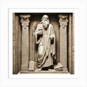 Statue Of Jesus Art Print