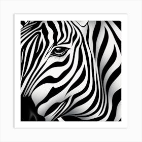 Zebra 3 Art Print