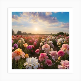 Field Of Tulips Art Print