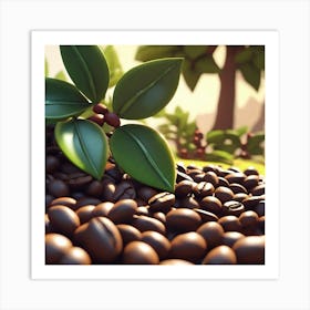 Coffee Beans 97 Art Print