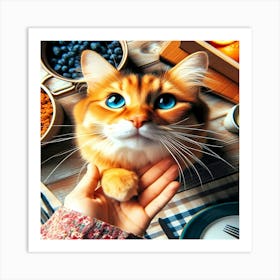 Feline Creative Cat Illustration 78 1 Art Print