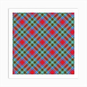 Plaid Fabric 10 Art Print