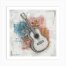 Acoustic Guitar Art Print