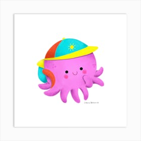 Baby Octopus Art Print