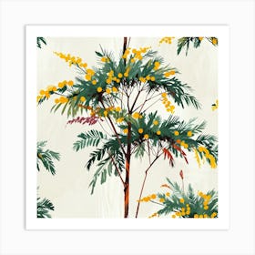 Mimosa tree Art Print