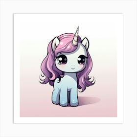 Cute Unicorn 655 Art Print