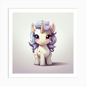 Cute Unicorn 143 Art Print