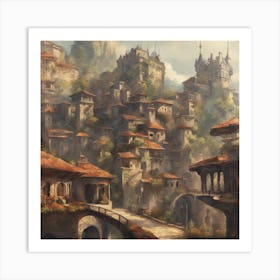 Fantasy City 25 Art Print