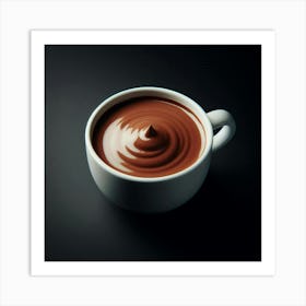 "Cup of Decadence: Indulging in the Richness of Chocolate Art Print