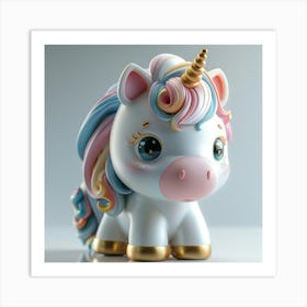 Unicorn Figurine 94 Art Print