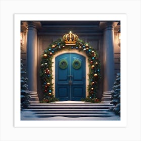 Christmas Door 86 Art Print