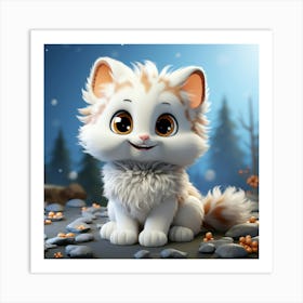 Cute Kitten 7 Art Print