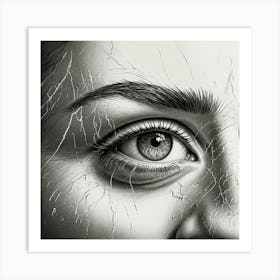 Woman'S Face 1 Art Print