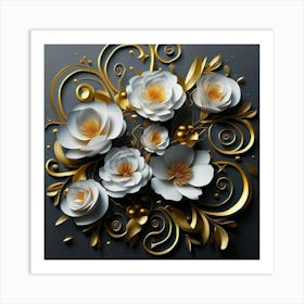 Paper Flowers 1 Art Print